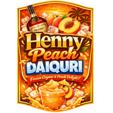 Henny Peach frozen drink mix for daiquiris, margaritas, and cocktails – perfect for bars, restaurants, resorts, clubs, and wholesale buyers nationwide