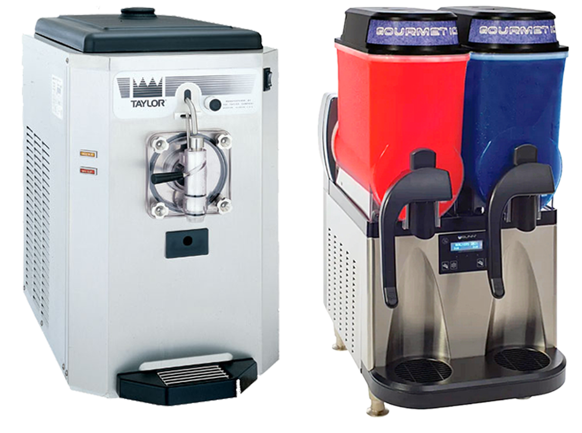 Margarita machine and soft serve machine rentals in Arington TX – Taylor 430 and Bunn Ultra frozen drink machines