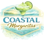 Coastal Margaritas logo, an authorized Florida distributor of premium frozen drink and margarita mixes by Margarita On The Run