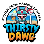 Thirsty Dawg Rentals logo, authorized Florida margarita mix distributor